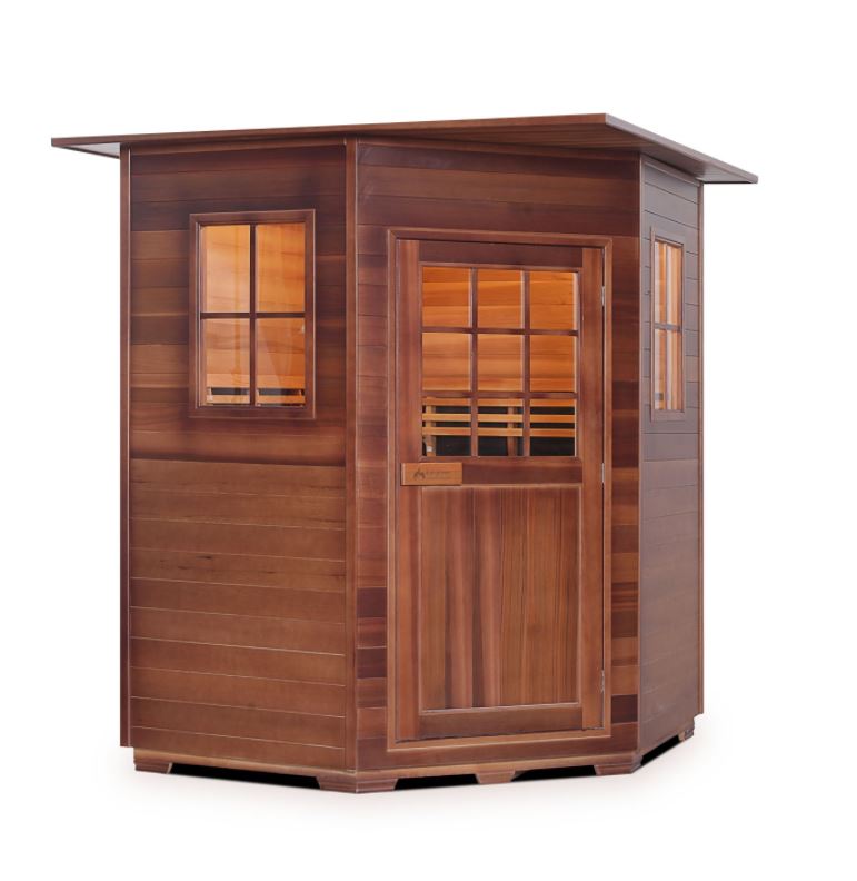 Enlighten Sauna Sierra 4C Person Outdoor/Indoor Full Spectrum Infrared Sauna - 16379 - PrimeFair