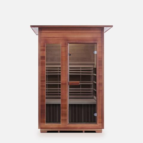 Enlighten Sauna SunRise 2 Person Outdoor/Indoor Dry Traditional Sauna - T-17376 - PrimeFair