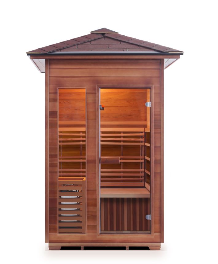 Enlighten Sauna SunRise 2 Person Outdoor/Indoor Dry Traditional Sauna - T-17376 - PrimeFair