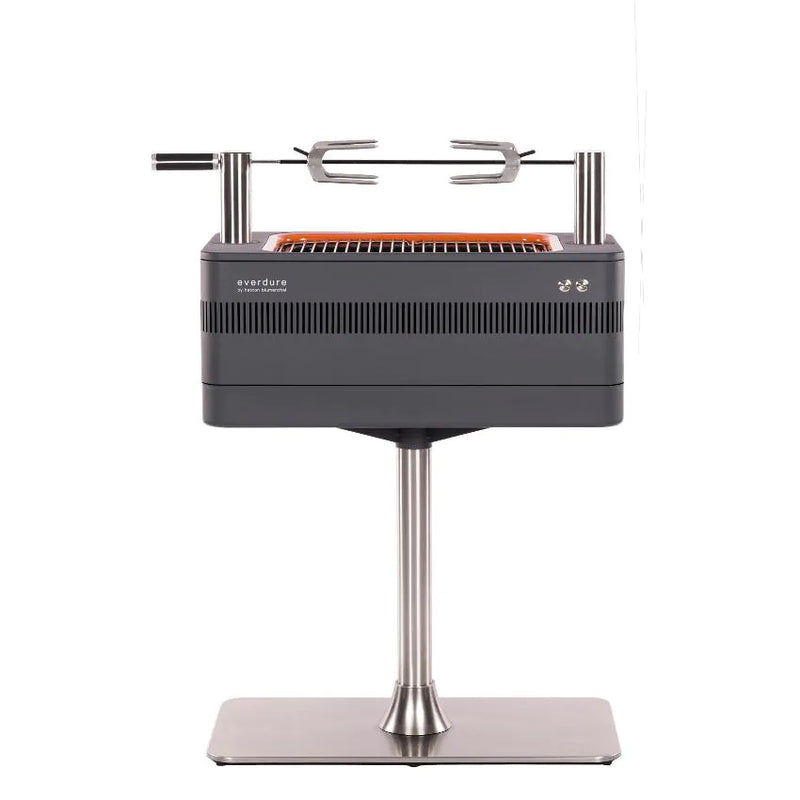 Everdure By Heston Blumenthal FUSION 29-Inch Charcoal Grill With Rotisserie & Electronic Ignition