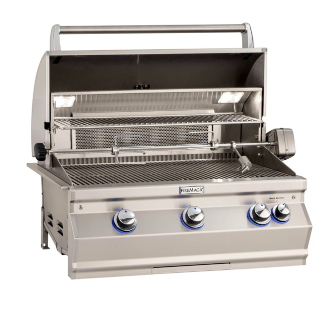 Fire Magic Aurora A540I 30-Inch Built-In Natural Gas Grill With Rotisserie And Analog Thermometer - A540I-8EAN - Fire Magic Grills