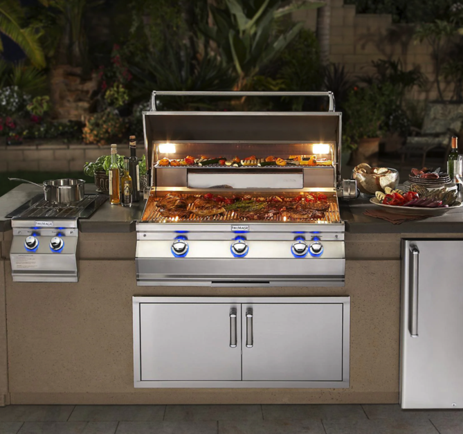 Fire Magic Aurora A790I 36-Inch Built-In Natural Gas Grill With Rotisserie And Analog Thermometer - A790I-8EAN - Fire Magic Grills