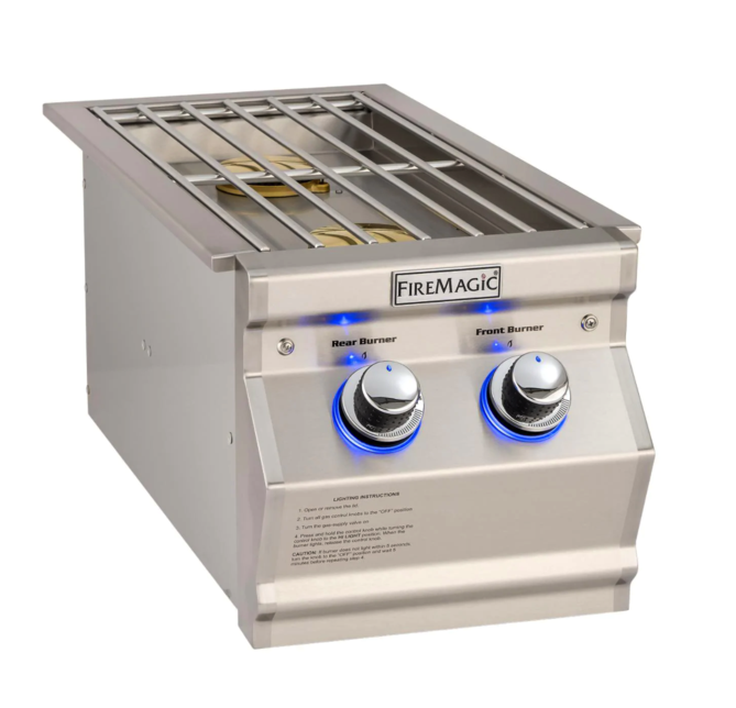 Fire Magic Aurora Built-In Propane Gas Double Side Burner - 32817P - Fire Magic Grills