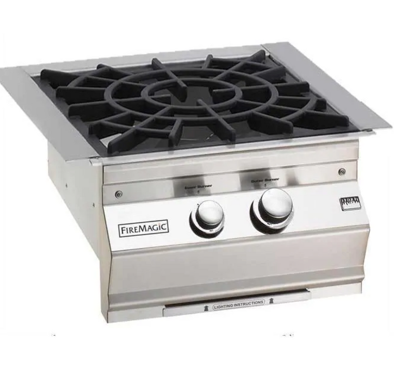 Fire Magic Classic Built-In Propane Gas Power Burner W/ Porcelain Coated Cast Iron Grid - 19-KB2P-0 - Fire Magic Grills