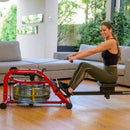 First Degree Fitness Newport Plus Red Indoor Rowing Machine - PrimeFair
