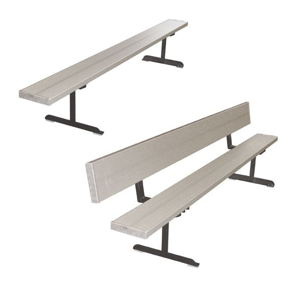 First Team Teammate Portable Player Bench with Backrest TEM-PB-8-B - PrimeFair