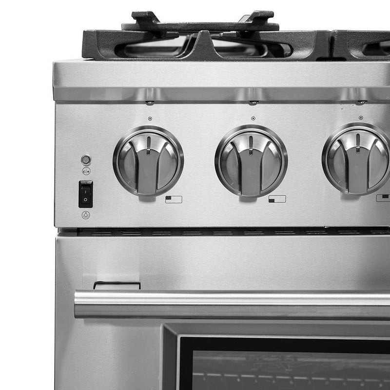 FORNO Fratta 36" Platinum Freestanding Dual Fuel Range - FFSGS6187-36