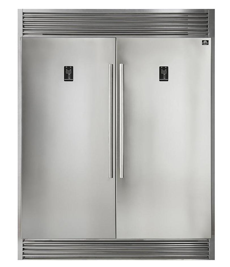 Forno Appliance Package - 36 Inch Dual Fuel Range, Dishwasher, 60 Inch Refrigerator, FDWBI-FFSGS6156-36