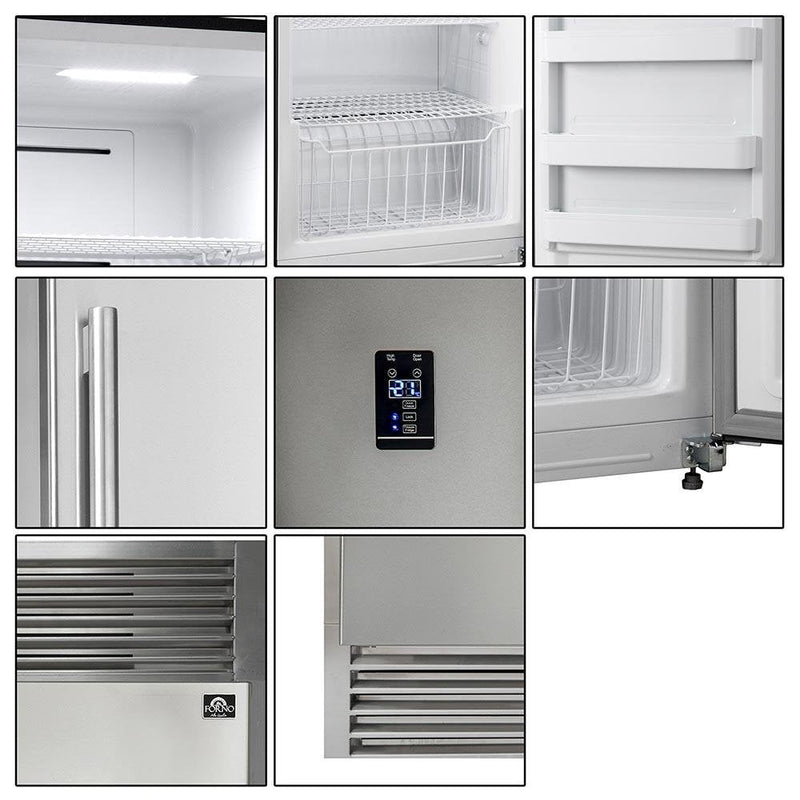 Forno Appliance Package - 36 Inch Gas Range, 60 Inch Refrigerator, Range Hood, Dishwasher, FRHWM-FFSGS6244-36