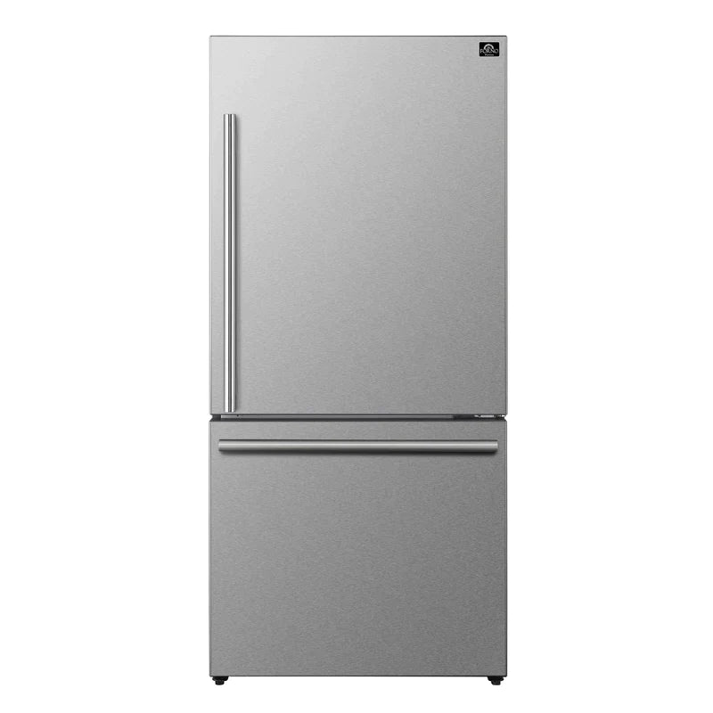 Forno Milano Espresso 31-Inch 17.2 cu. ft. Bottom Freezer Right Swing Door Refrigerator - FFFFD1785-31