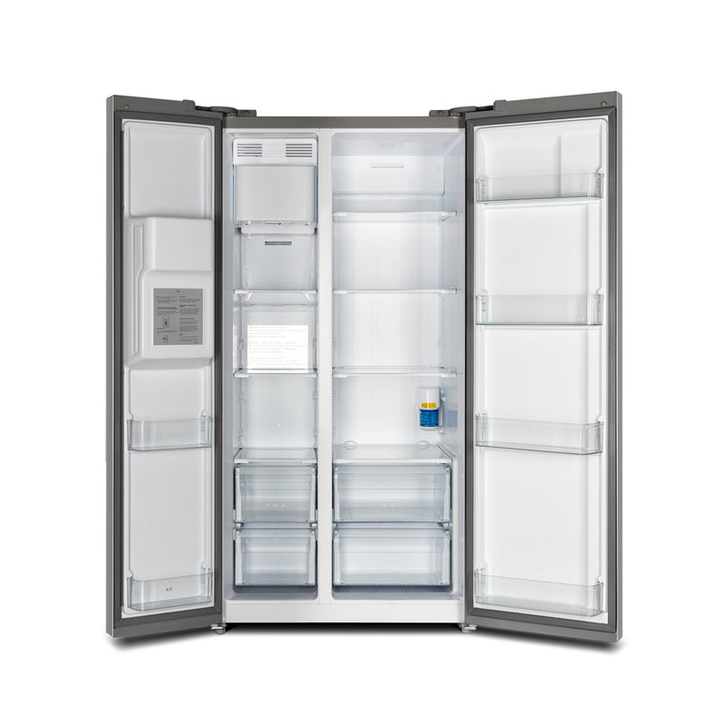 FORNO Salerno 40" Side by Side Built-in Refrigerator 20.0 cu.ft in Stainless Steel With Built-in Style Grille Trim Kit - FFRBI1844-40SG