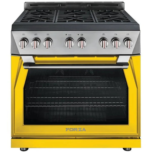 Forza 36" 6.0 cu. ft. Stainless Steel Pro-Style Gas Range - FR366GN