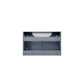 Lexora Geneva 30" Dark Grey Single Vanity, White Carrara Marble Top, White Square Sink and 30" LED Mirror LG192230DBDSLM30