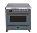 ILVE 36" Majestic II Series Electric Induction and Electric Oven Range with 5 Elements (UMI09NS3)