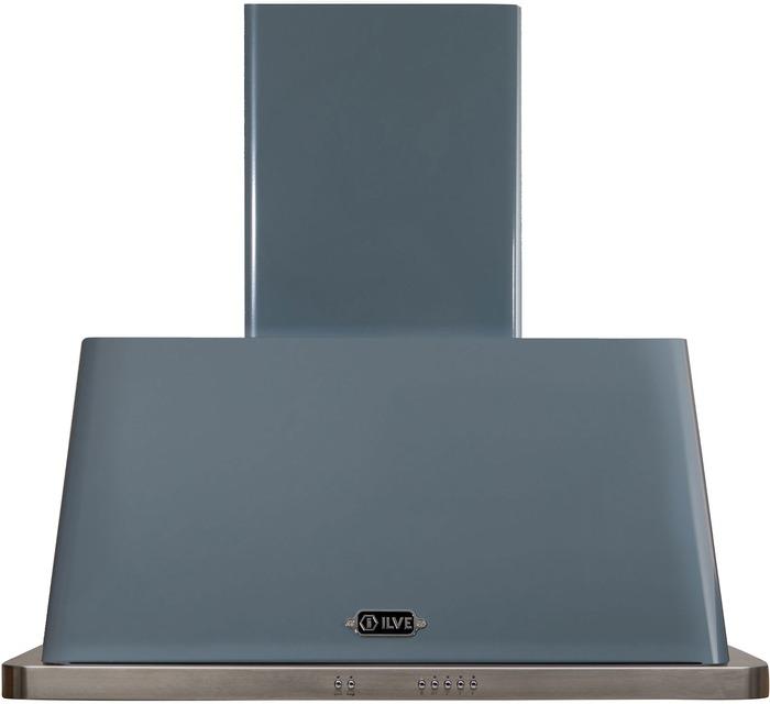 ILVE Majestic 36 Inch Wall Mount Convertible Hood - Blue Grey
