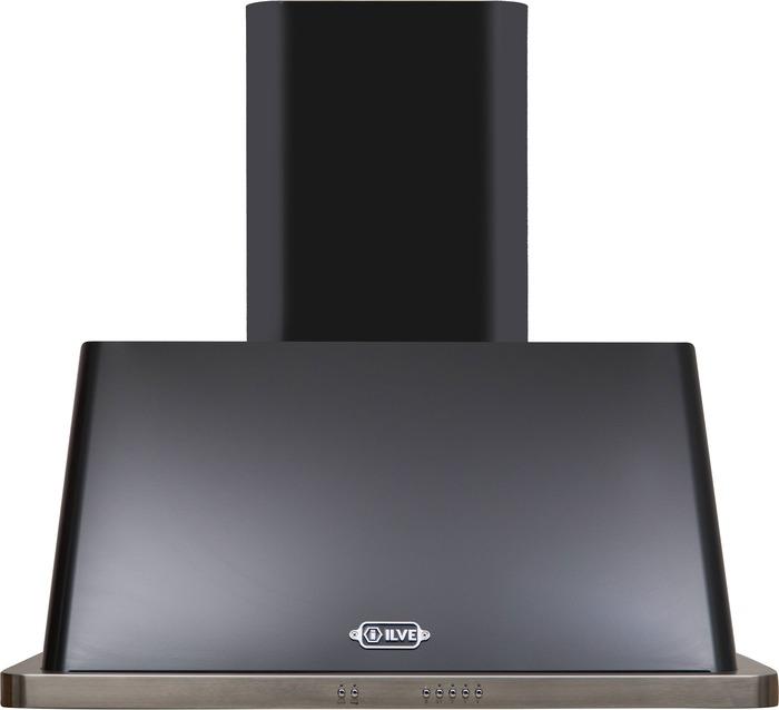 ILVE Majestic 36 Inch Wall Mount Convertible Hood - Glossy Black