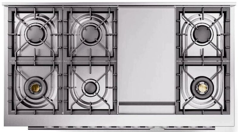 ILVE 48-Inch Professional Plus II Freestanding Dual Fuel Range with 8 Sealed Burner - UP48FWMP