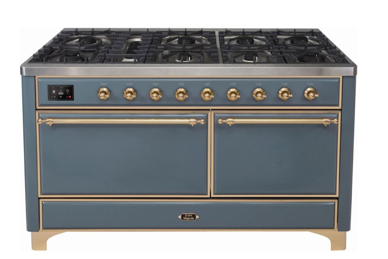 ILVE Majestic II Series 60 Inch Dual Fuel Freestanding Range Gas/Propane (UM15FDQNS3)