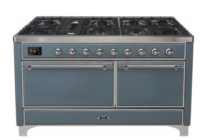 ILVE Majestic II Series 60 Inch Dual Fuel Freestanding Range Gas/Propane (UM15FDQNS3)