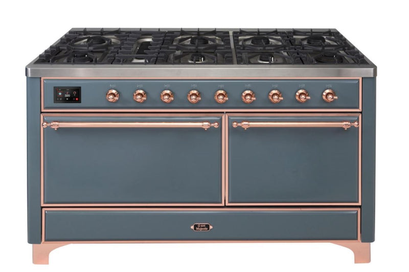 ILVE Majestic II Series 60 Inch Dual Fuel Freestanding Range Gas/Propane (UM15FDQNS3)