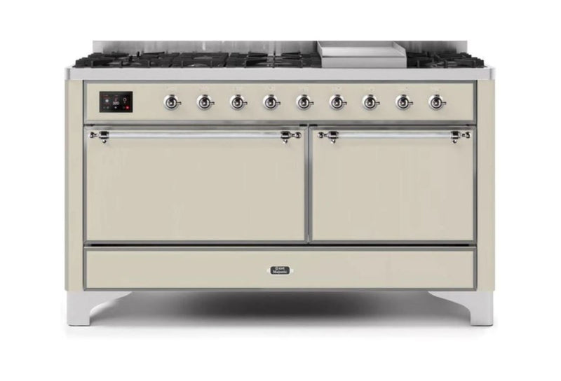 ILVE Majestic II Series 60 Inch Dual Fuel Freestanding Range Gas/Propane (UM15FDQNS3)