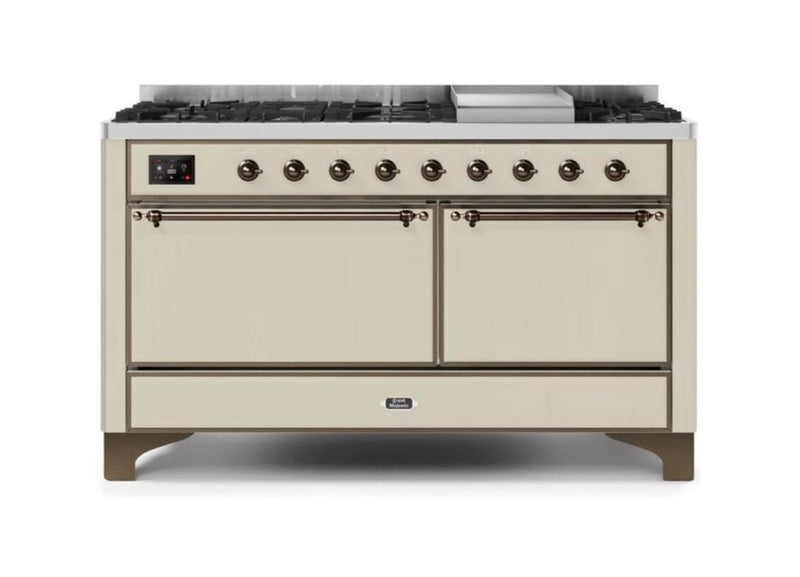 ILVE Majestic II Series 60 Inch Dual Fuel Freestanding Range Gas/Propane (UM15FDQNS3)