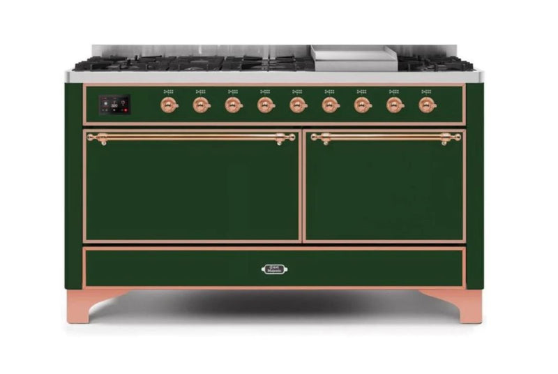 ILVE Majestic II Series 60 Inch Dual Fuel Freestanding Range Gas/Propane (UM15FDQNS3)