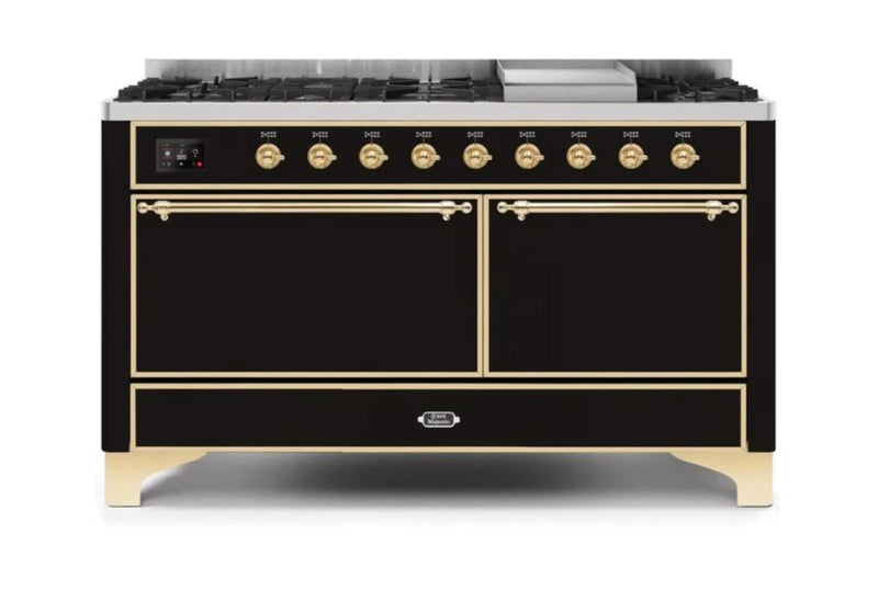 ILVE Majestic II Series 60 Inch Dual Fuel Freestanding Range Gas/Propane (UM15FDQNS3)