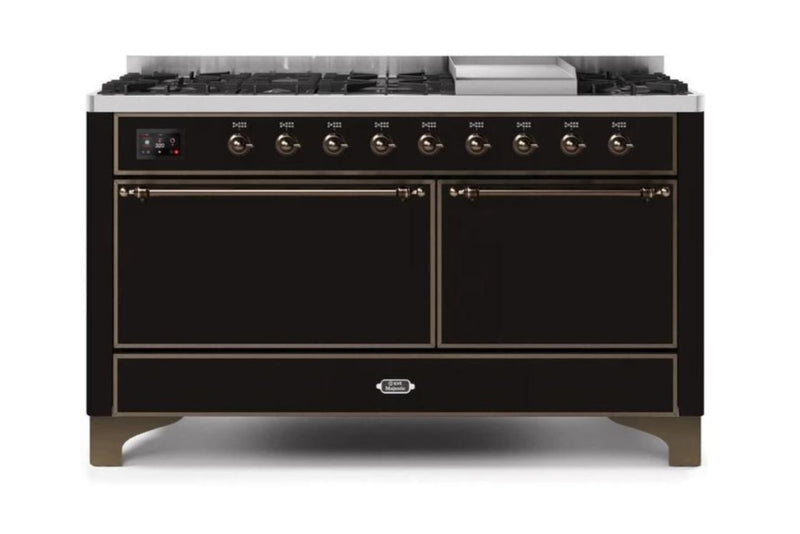 ILVE Majestic II Series 60 Inch Dual Fuel Freestanding Range Gas/Propane (UM15FDQNS3)