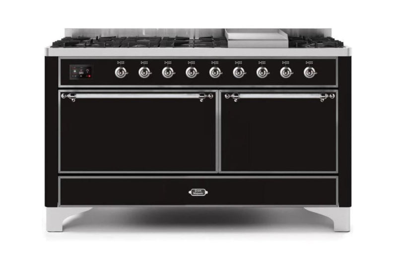 ILVE Majestic II Series 60 Inch Dual Fuel Freestanding Range Gas/Propane (UM15FDQNS3)