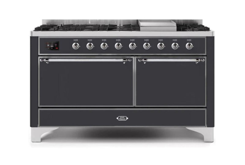 ILVE Majestic II Series 60 Inch Dual Fuel Freestanding Range Gas/Propane (UM15FDQNS3)