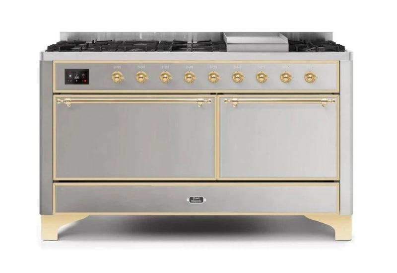 ILVE Majestic II Series 60 Inch Dual Fuel Freestanding Range Gas/Propane (UM15FDQNS3)