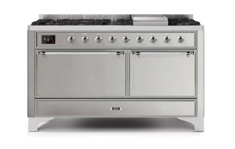 ILVE Majestic II Series 60 Inch Dual Fuel Freestanding Range Gas/Propane (UM15FDQNS3)