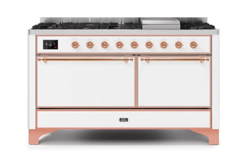 ILVE Majestic II Series 60 Inch Dual Fuel Freestanding Range Gas/Propane (UM15FDQNS3)