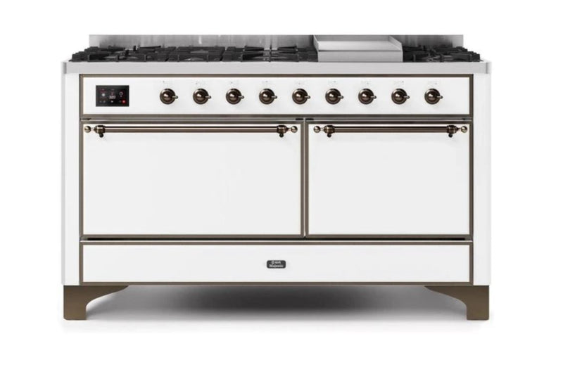 ILVE Majestic II Series 60 Inch Dual Fuel Freestanding Range Gas/Propane (UM15FDQNS3)