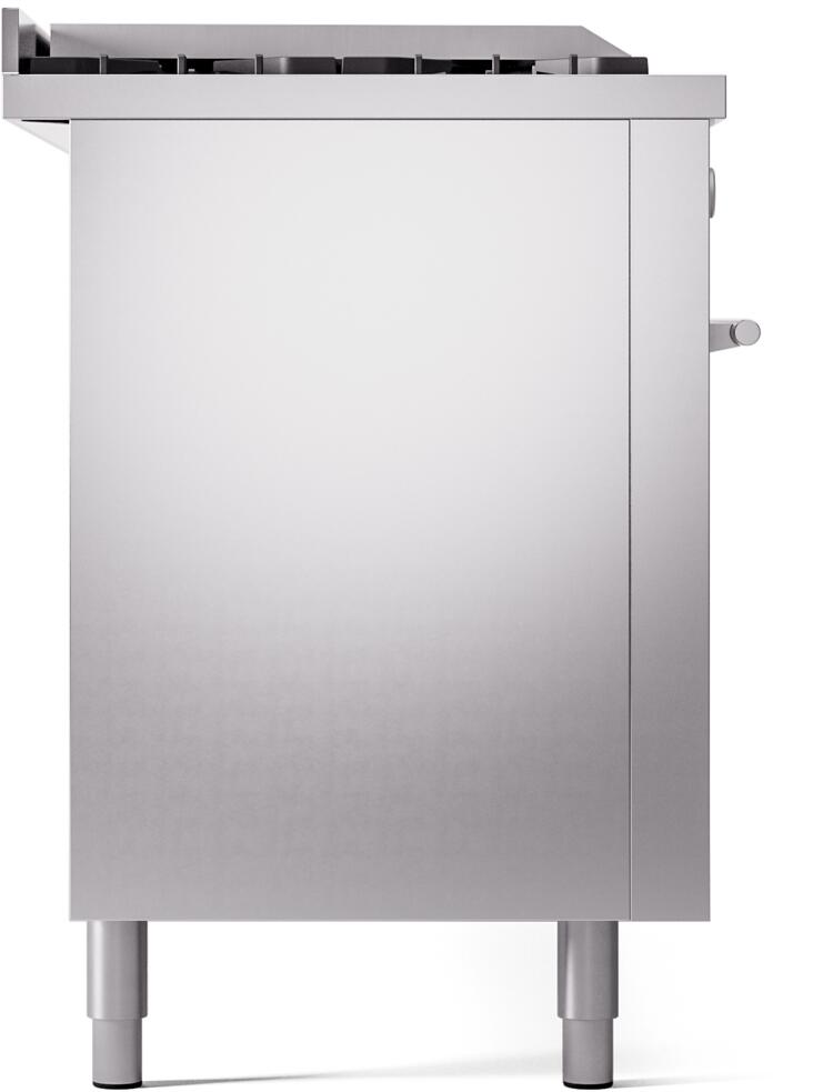 ILVE Professional Plus II 60 Inch Dual Fuel Freestanding Range in Stainless Steel with Trim - UP60FSWMP