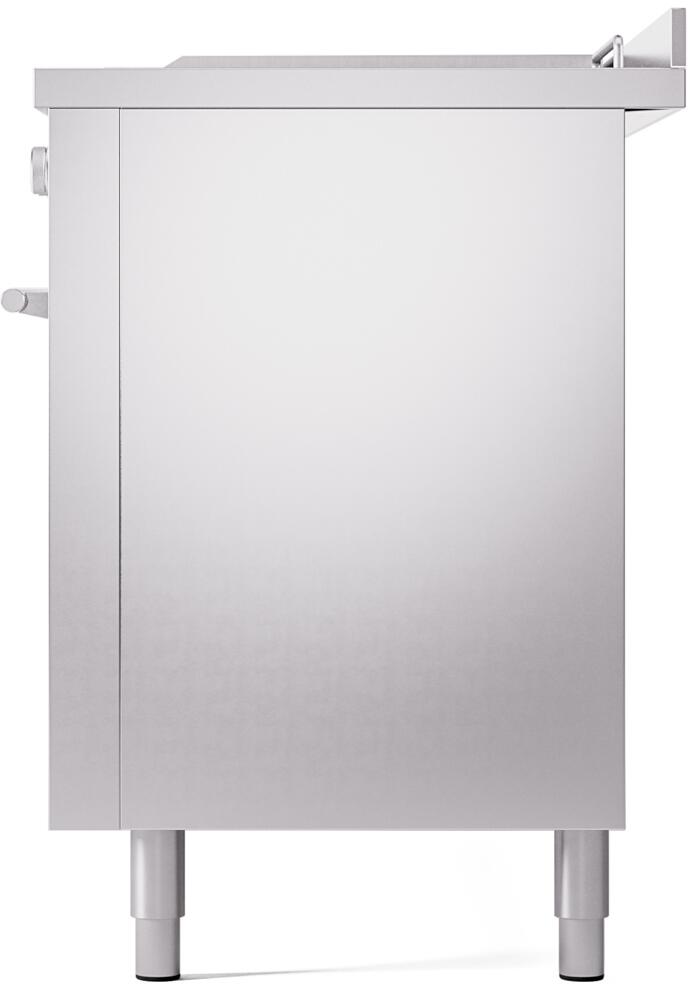 ILVE Professional Plus II 60 Inch Dual Fuel Freestanding Range in Stainless Steel with Trim - UP60FSWMP