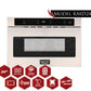 Kucht Appliance Package - 48 inch Gas Range in Stainless Steel, Microwave Drawer, Refrigerator, KMD-KFX480-24S