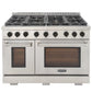 Kucht Appliance Package - 48 inch Propane Gas Range in Stainless Steel and Dishwasher, K6502D-KFX480