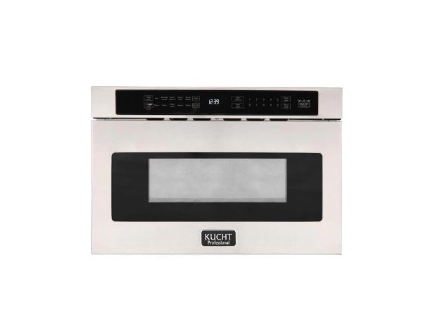 Kucht Appliance Package Professional 36 in. 5.2 cu ft. Natural Gas Range, Microwave Drawer, KMD-KNG361-24S