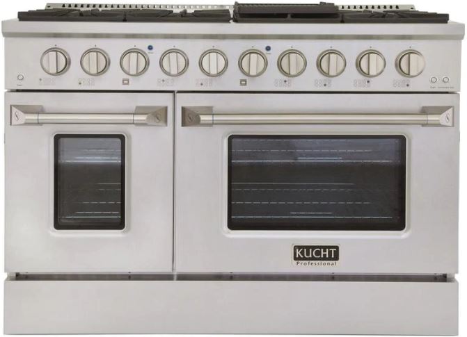 Kucht Appliance Package Professional 48 in. 6.7 cu ft. Natural Gas Range, Microwave Drawer & Dishwasher, KMD24S-KNG-481