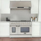 Kucht Appliance Package Professional 48 in. 6.7 cu ft. Natural Gas Range, Microwave Drawer & Dishwasher, KMD24S-KNG-481