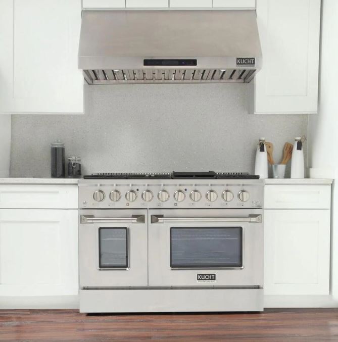 Kucht Appliance Package Professional 48 in. 6.7 cu ft. Natural Gas Range, Range Hood & Dishwasher, K6502D-KNG481