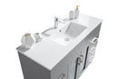 Laviva Nova 48" Grey Bathroom Vanity with White Ceramic Basin Countertop 31321529-48G-CB