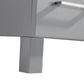 Laviva Nova 48" Grey Bathroom Vanity with White Ceramic Basin Countertop 31321529-48G-CB