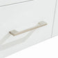 Laviva Nova 48" White Bathroom Vanity with White Ceramic Basin Countertop 31321529-48W-CB