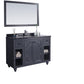 Laviva Odyssey 48" Maple Grey Bathroom Vanity with Black Wood Marble Countertop 313613-48G-BW