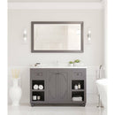 Laviva Odyssey 48" Maple Grey Bathroom Vanity with White Carrara Marble Countertop 313613-48G-WC