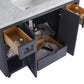 Laviva Odyssey 48" Maple Grey Bathroom Vanity with White Carrara Marble Countertop 313613-48G-WC
