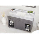 Laviva Odyssey 48" Maple Grey Bathroom Vanity with White Stripes Marble Countertop 313613-48G-WS